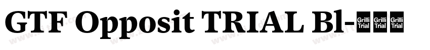 GTF Opposit TRIAL Bl字体转换